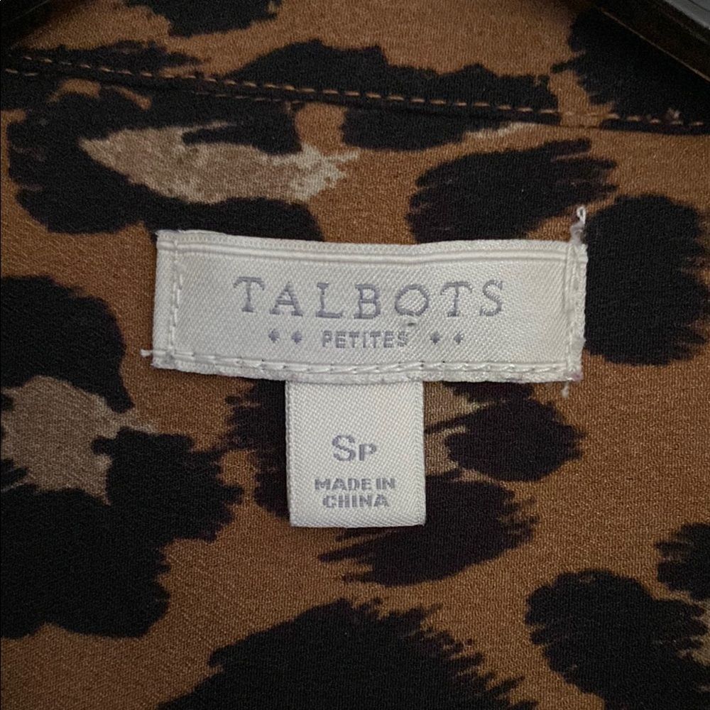 Talbots Brown Tan Long Sleeve Button Down Shirt - Picture 2 of 5